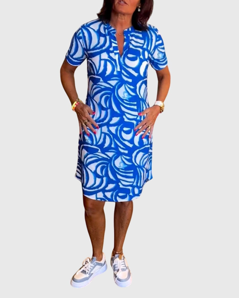 Elle™ | Flatterende Avenue Walk Jurk