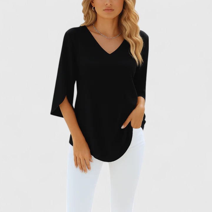 Violetta™ | Verfijnde Blouse met V-hals