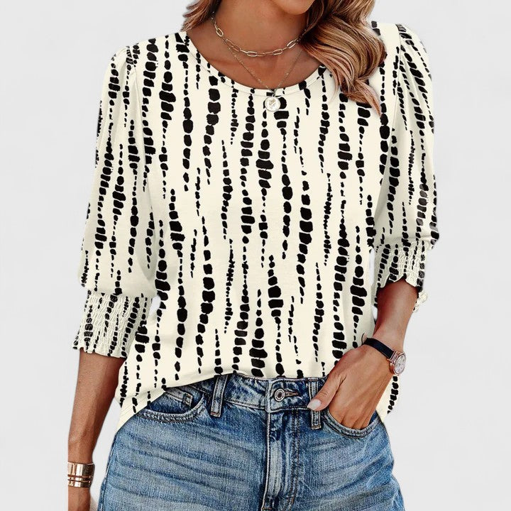 Solara | Elegante gesmokte top