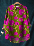Lauren | Vintage Casualoverhemd met Bloemenprint voor Dames