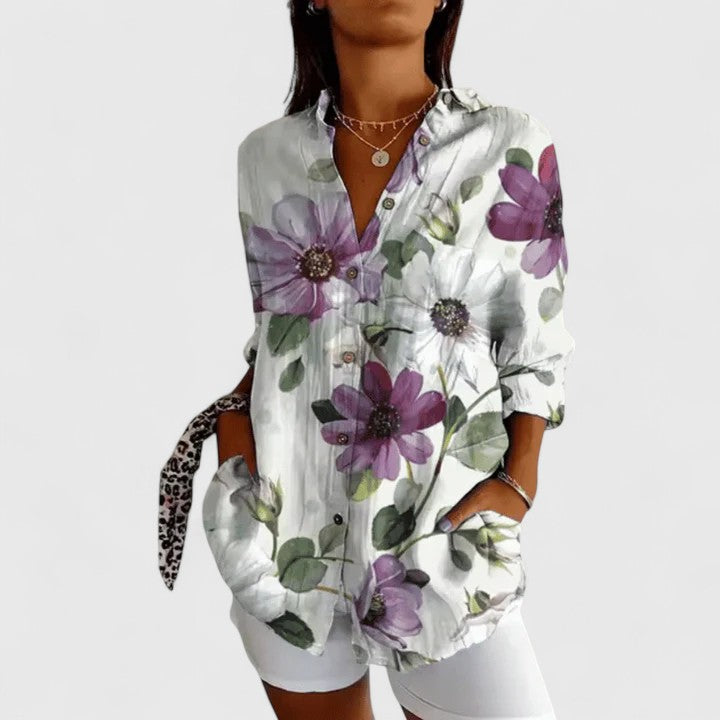 Katarine | Elegante bloemenblouse