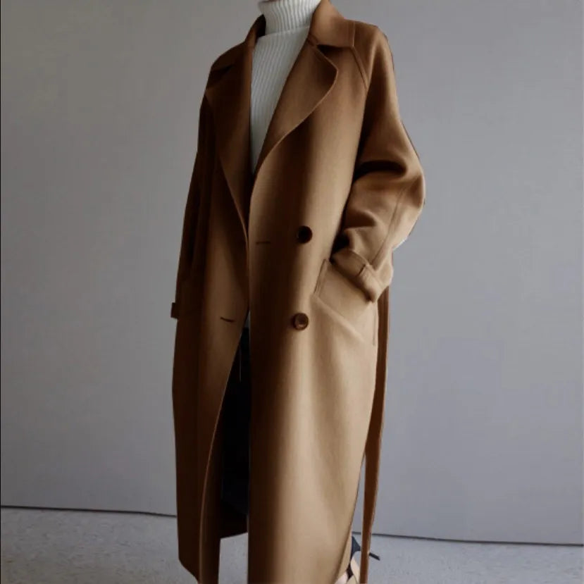 Elowen | Elegante lange winterjas voor dames