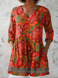 Marion | Lange blouse met V-hals