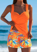 Abigail | Stijlvolle Tankini met Tropische Rok