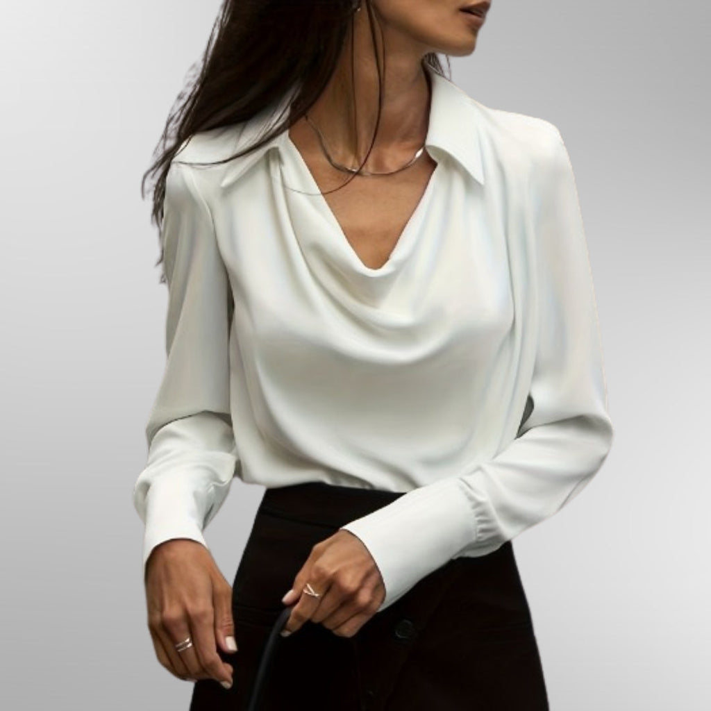 Violet™ | Elegante Satijnen Blouse