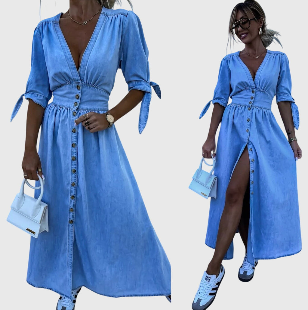 Sophia™ | Elegante Denim Jurk