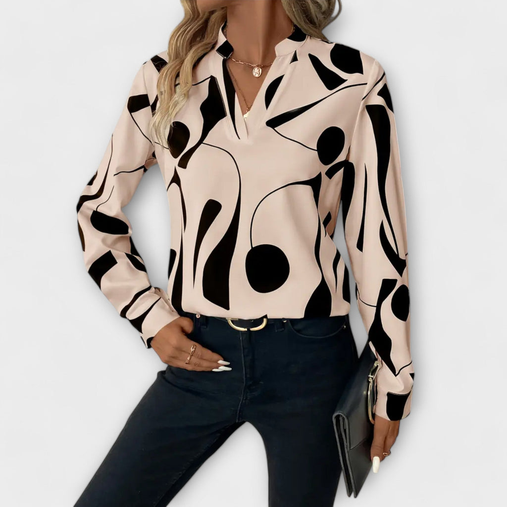 Lara™ Elegante Blouse Met Ontwerp