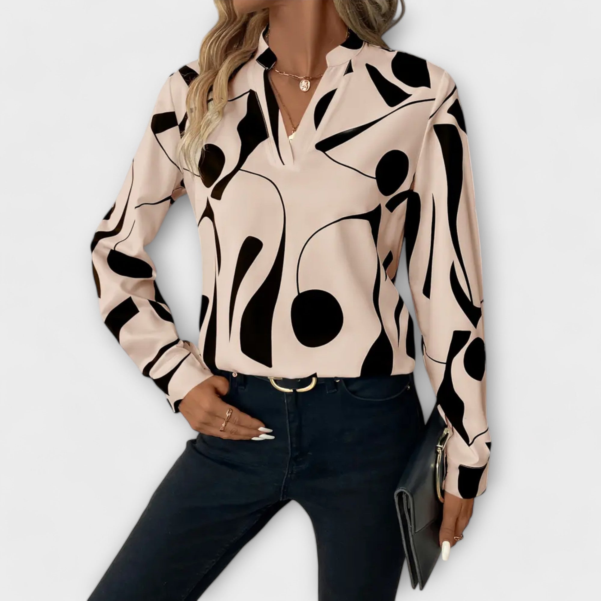 Lara™ Elegante Blouse Met Ontwerp