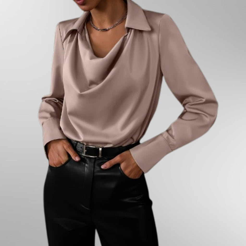 Violet™ | Elegante Satijnen Blouse