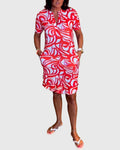 Elle™ | Flatterende Avenue Walk Jurk