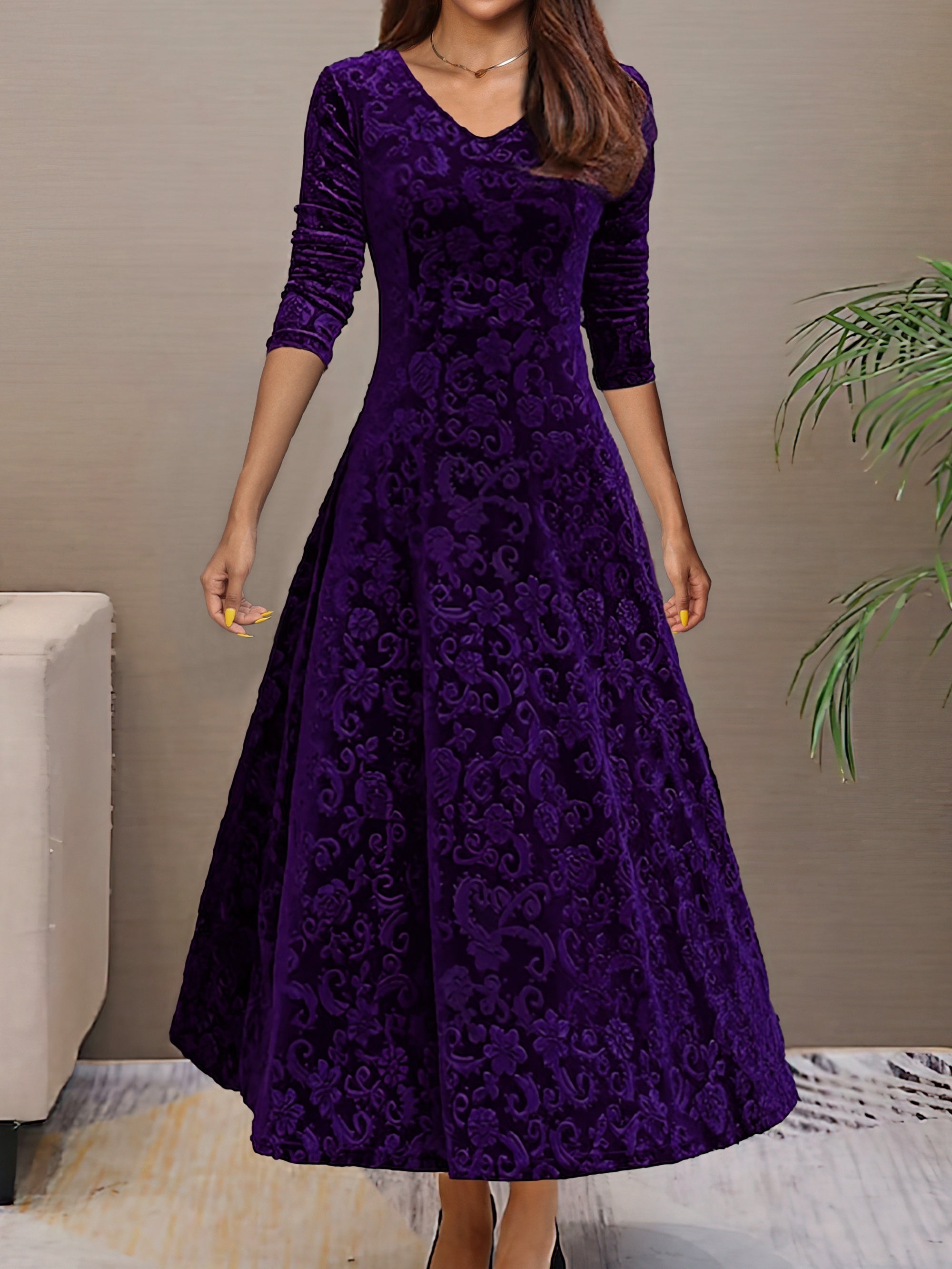Denise | Holiday Velvet Elegance Jurk