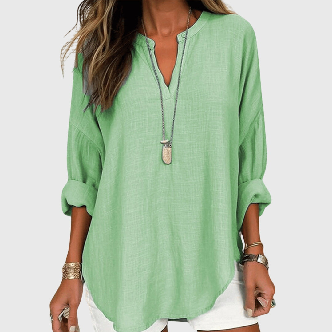 Lenara™ | Soepelvallend Elegant Strandoverhemd