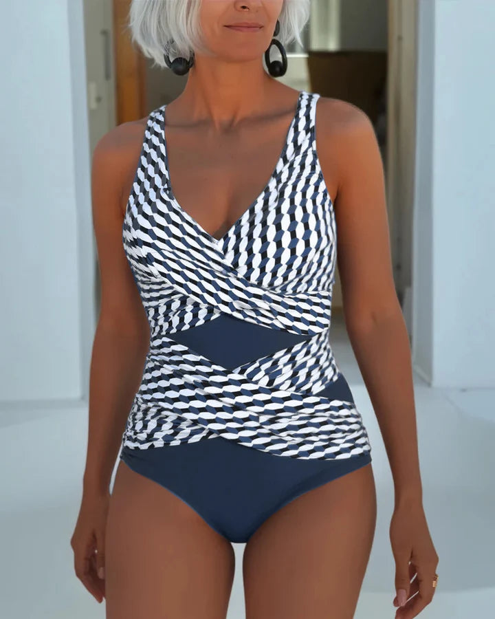 Ashley | Badpak met overslagdesign voor resort-casual kleding