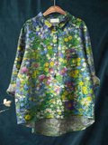 Emery | Casual overhemd voor dames met vintage bloemenprint
