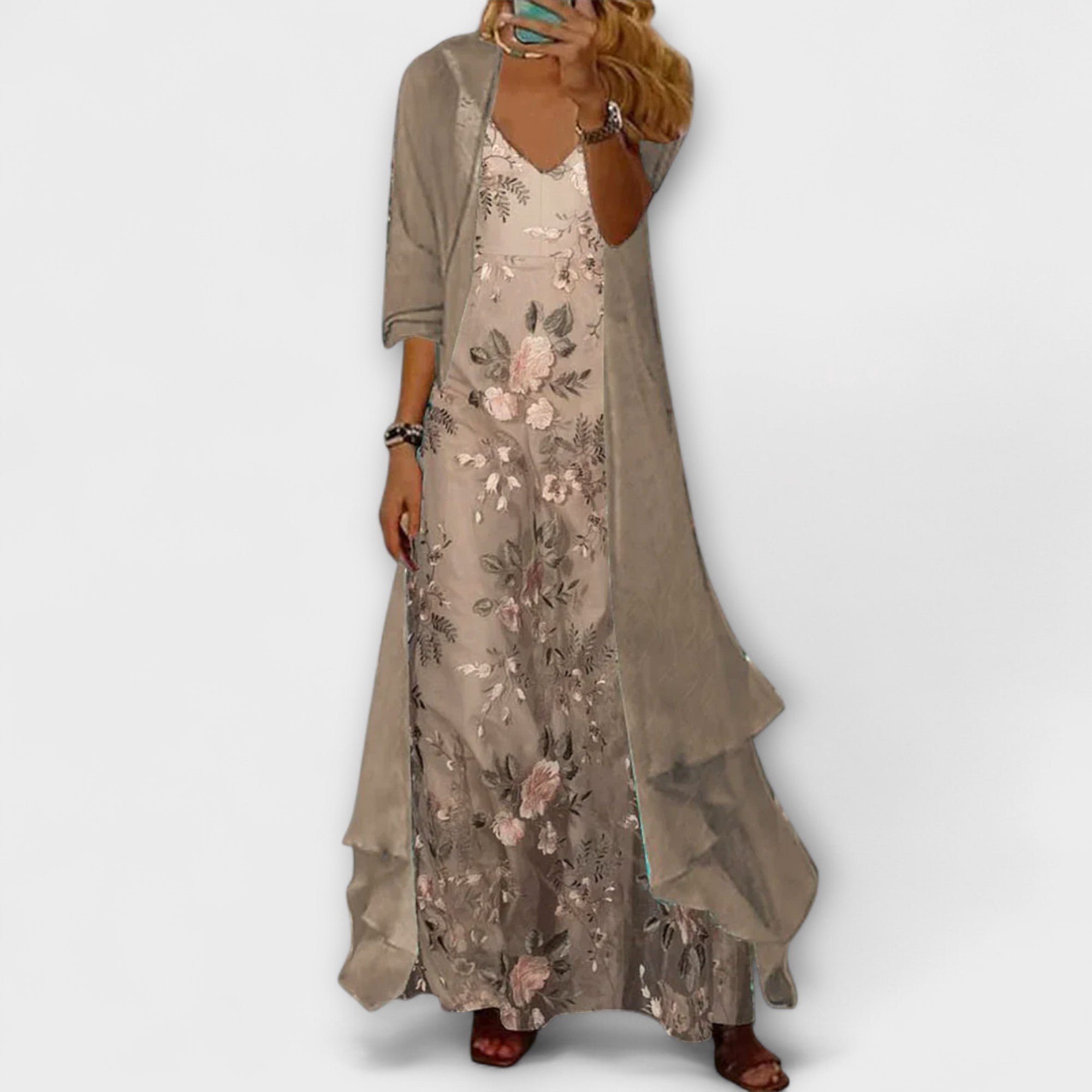 Bryleigh | Elegante Tweedelige Maxi-Jurkset