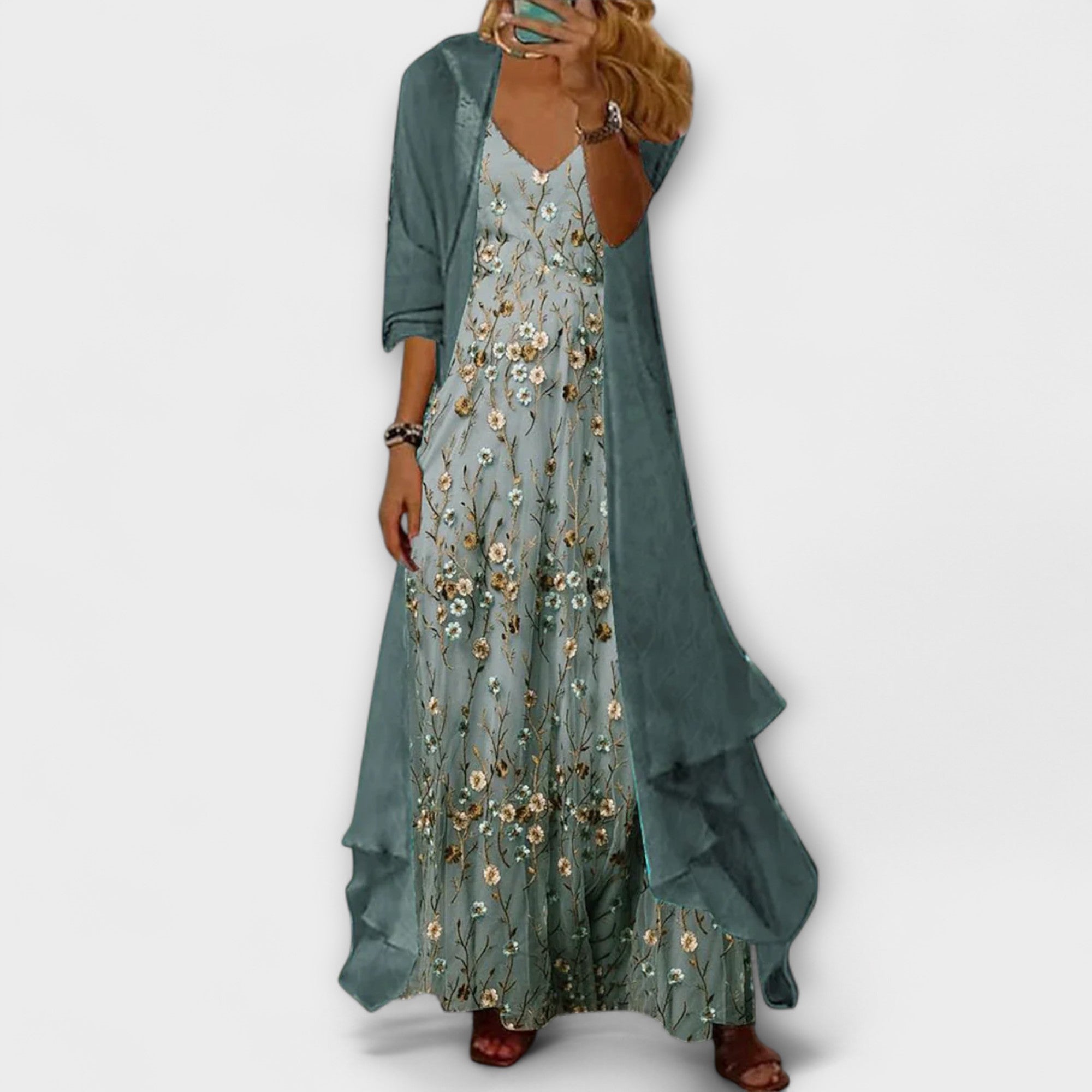 Bryleigh | Elegante Tweedelige Maxi-Jurkset