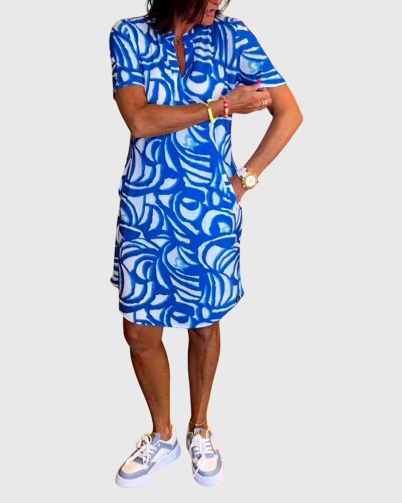 Elle™ | Flatterende Avenue Walk Jurk
