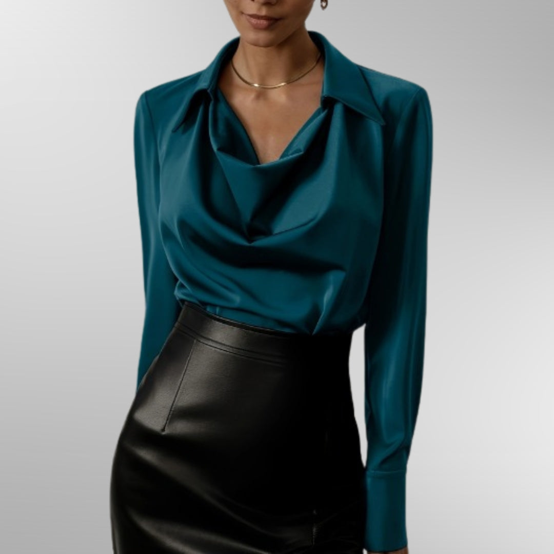Violet™ | Elegante Satijnen Blouse