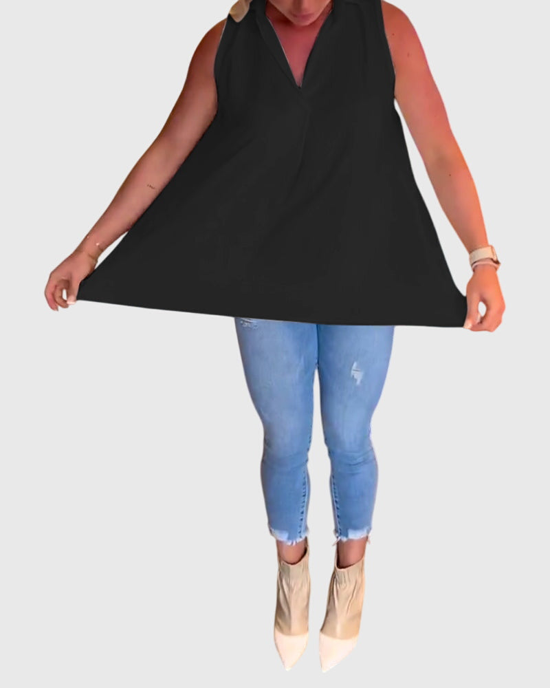 Lina™ | Mouwloze top