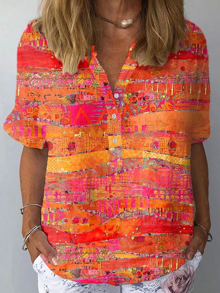 Clarice | Kleurrijk zomershirt met print