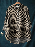 Cecelia | Casual damesshirt met rond lijnpatroon