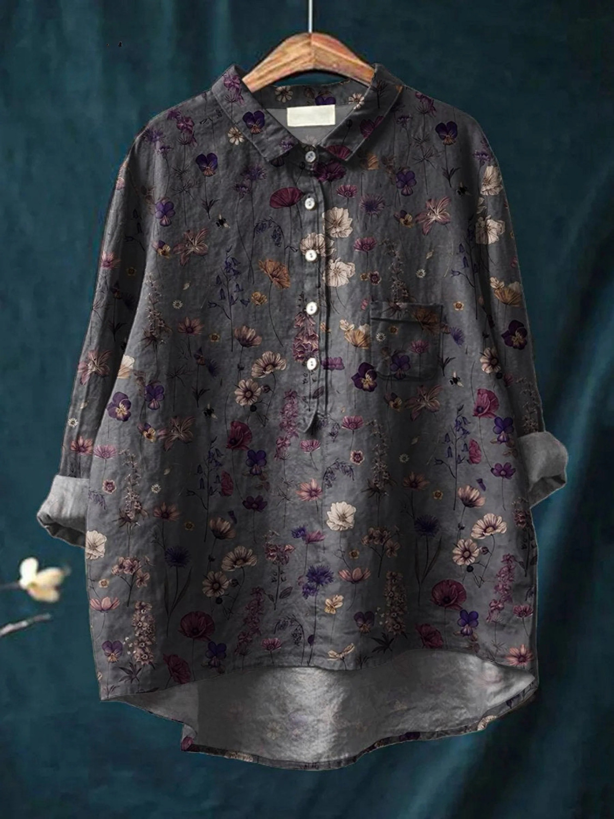 Mallory | Casual overhemd met bloemenprint voor dames