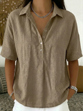 Willow | Blouse met kraag en knoop