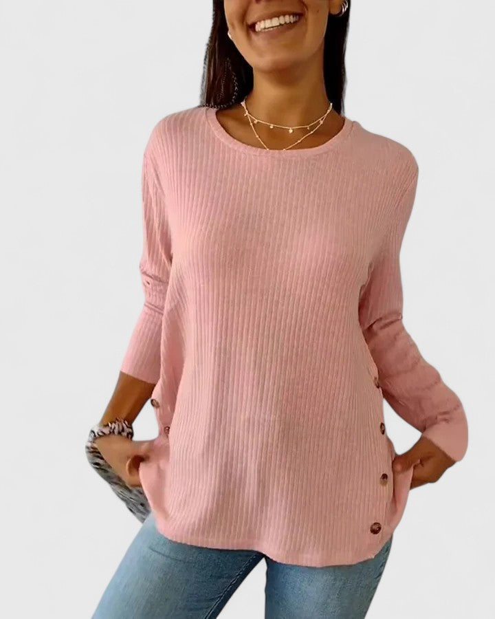 Megan™ | Elegante Crew Top