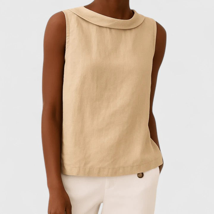 Anastine | Elegante top met colkraag