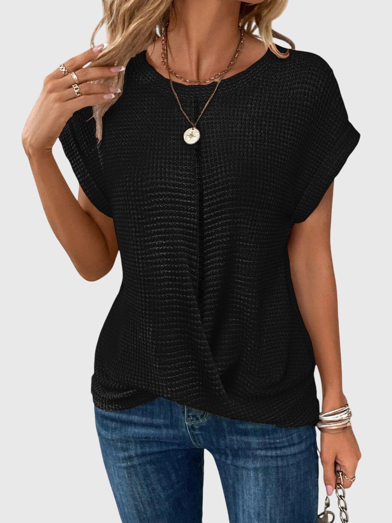 Isa™ | Elegante Blouse met Ronde Hals