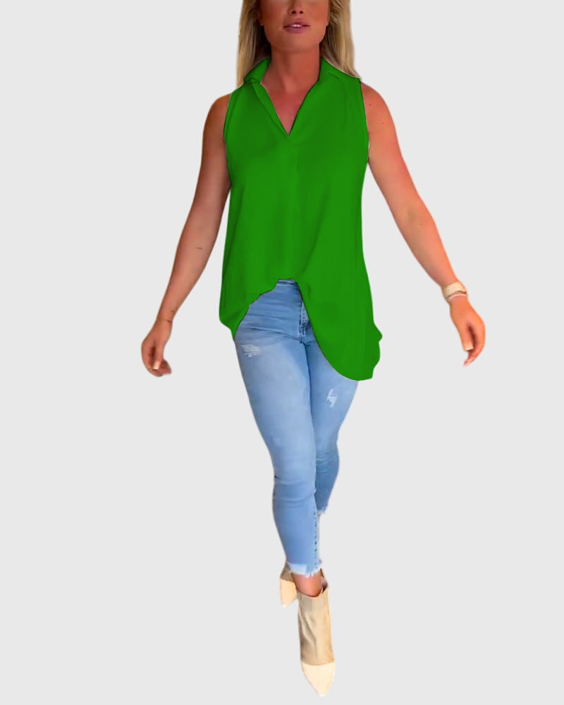 Lina™ | Mouwloze top
