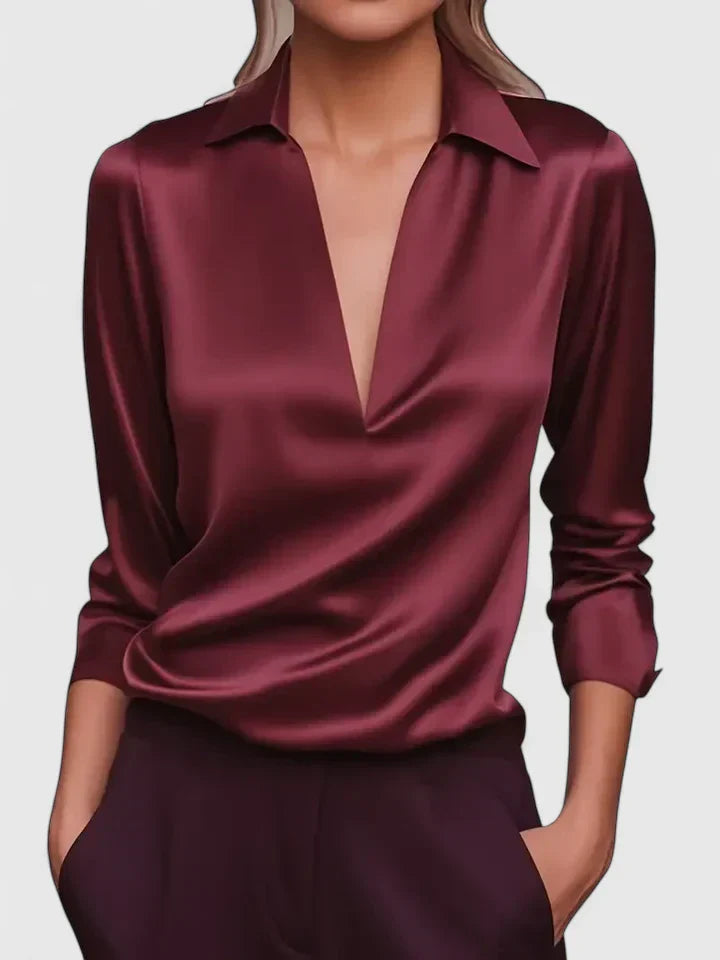 Calvina | Geraffineerde Blouse