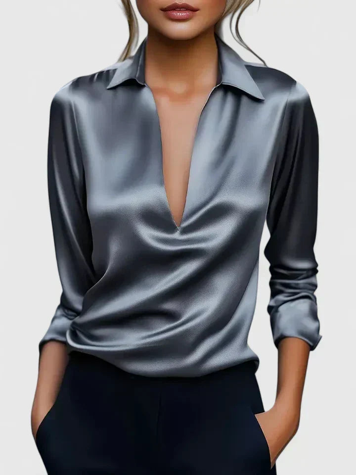 Calvina | Geraffineerde Blouse