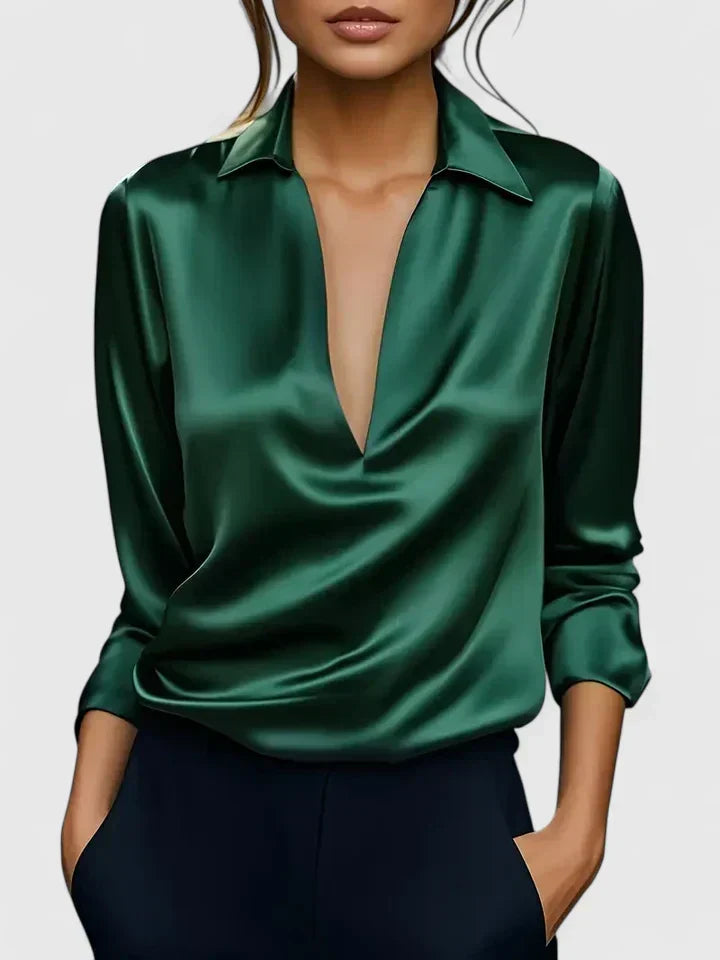 Calvina | Geraffineerde Blouse