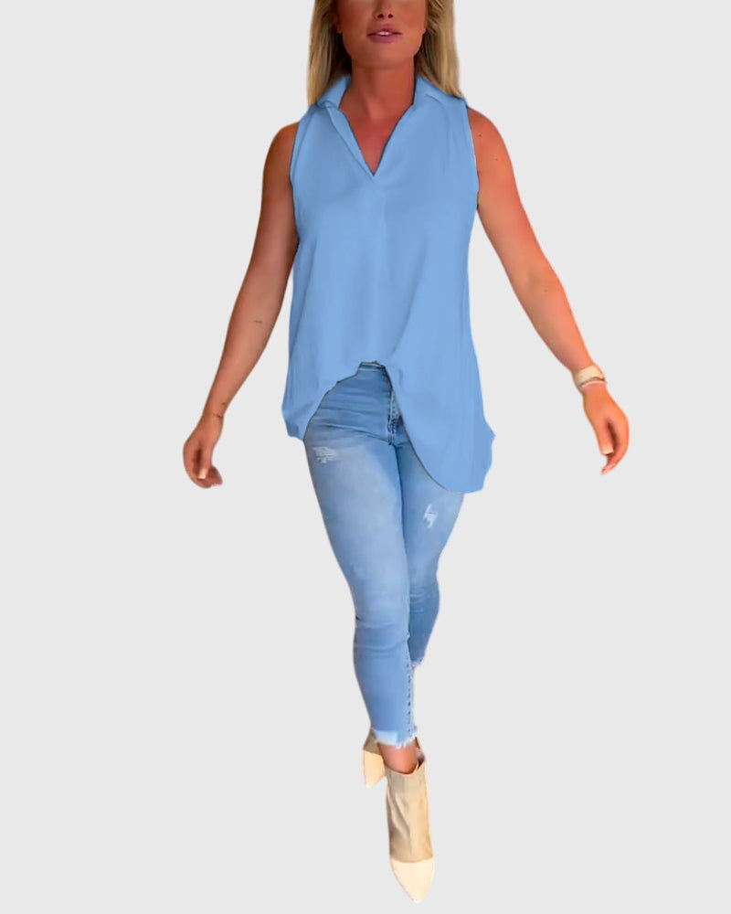 Lina™ | Mouwloze top