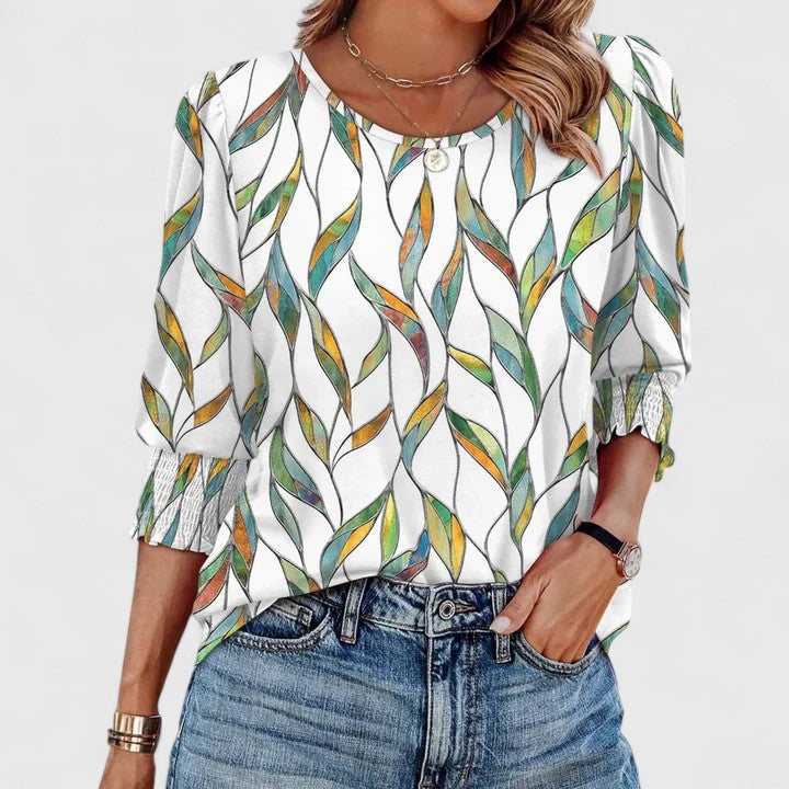 Solara | Elegante gesmokte top