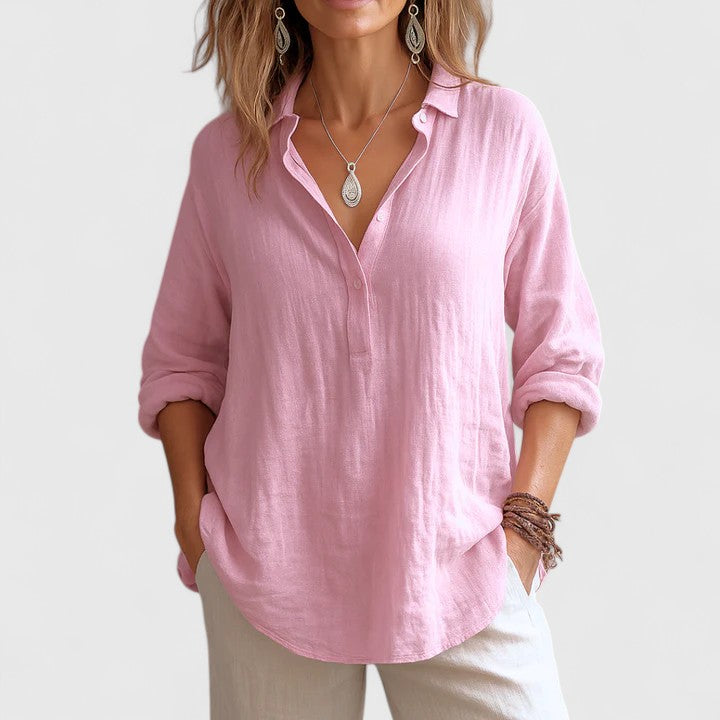 Franzina | Comfortabele Linnen Blouse