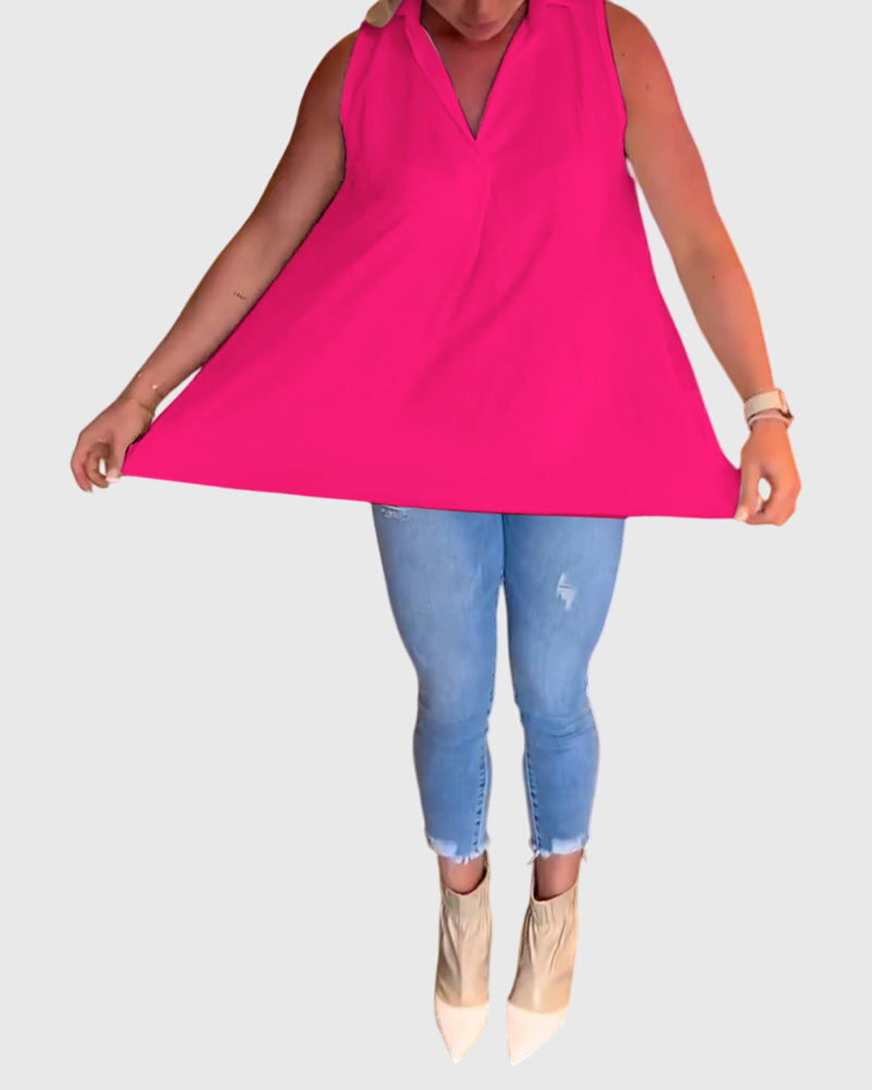 Lina™ | Mouwloze top