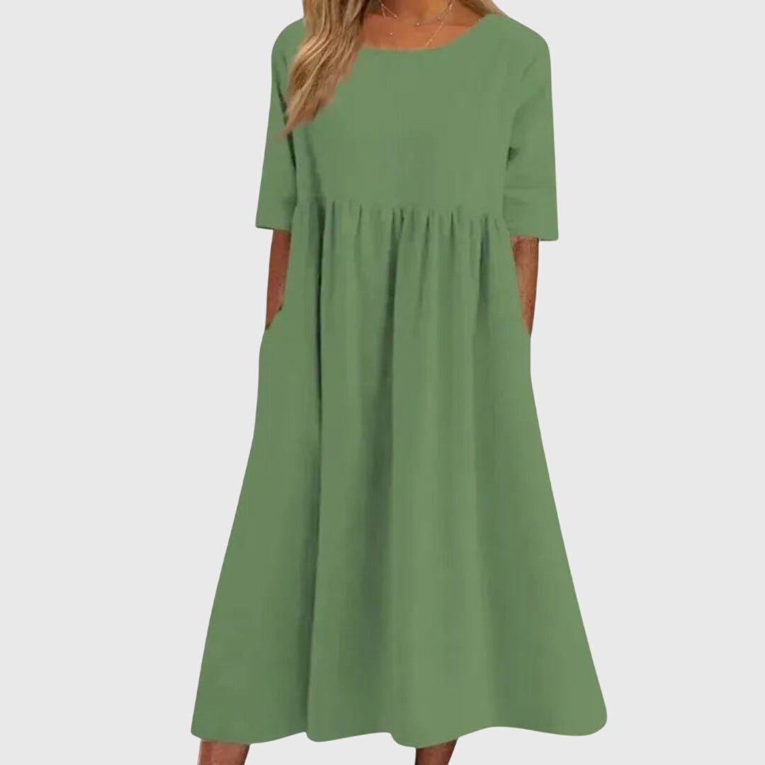Haisley™ | Elegante jurk met korte mouwen