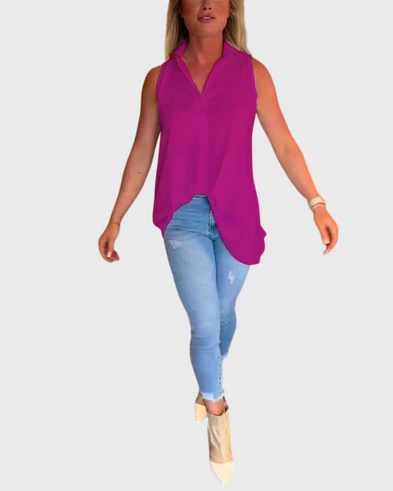 Lina™ | Mouwloze top