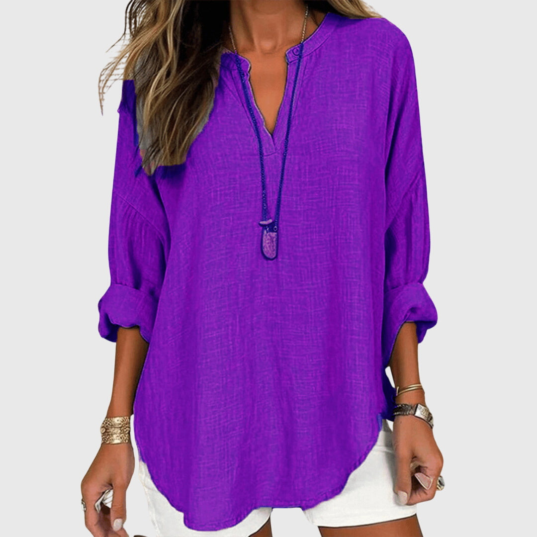 Lenara™ | Soepelvallend Elegant Strandoverhemd