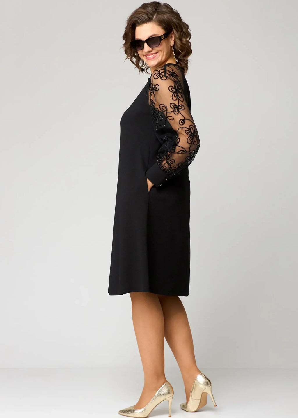 Edyth™ Elegante Kanten Jurk