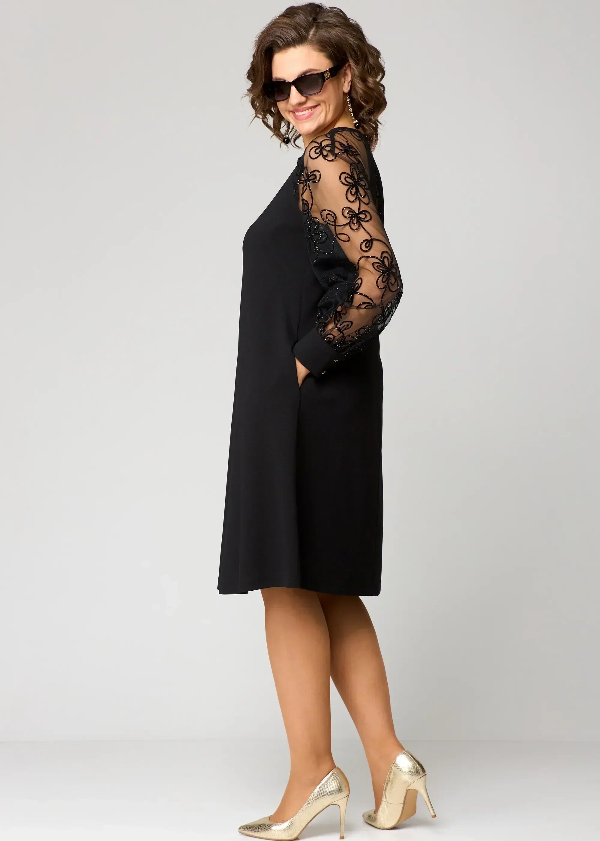 Edyth™ Elegante Kanten Jurk