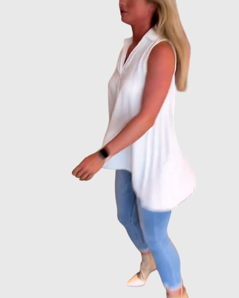 Lina™ | Mouwloze top
