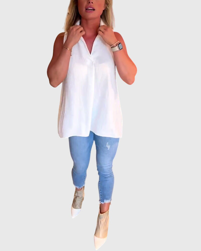Lina™ | Mouwloze top