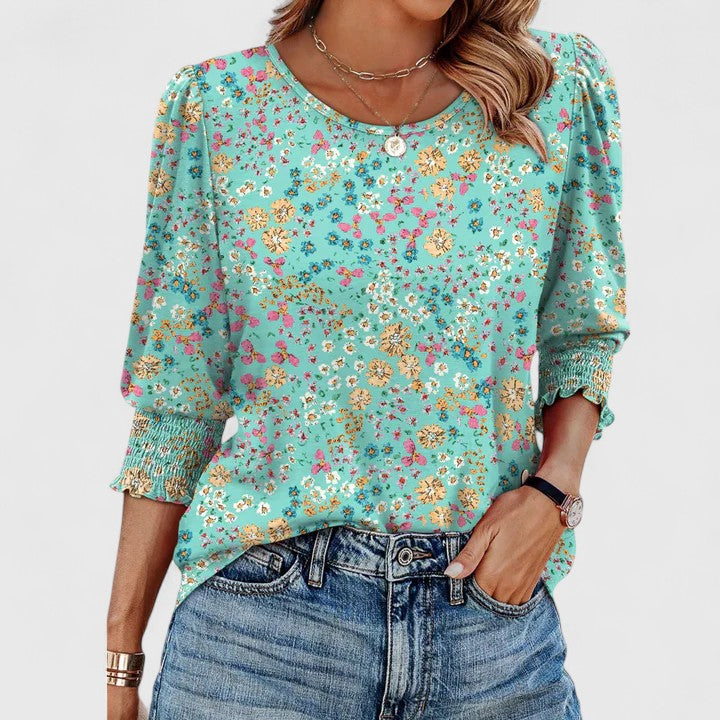 Solara | Elegante gesmokte top