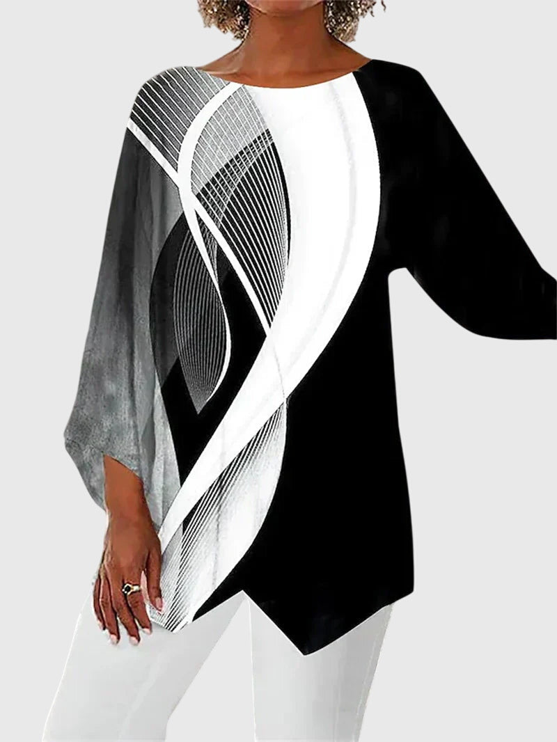 Alayah™ | Elegante top met ronde hals