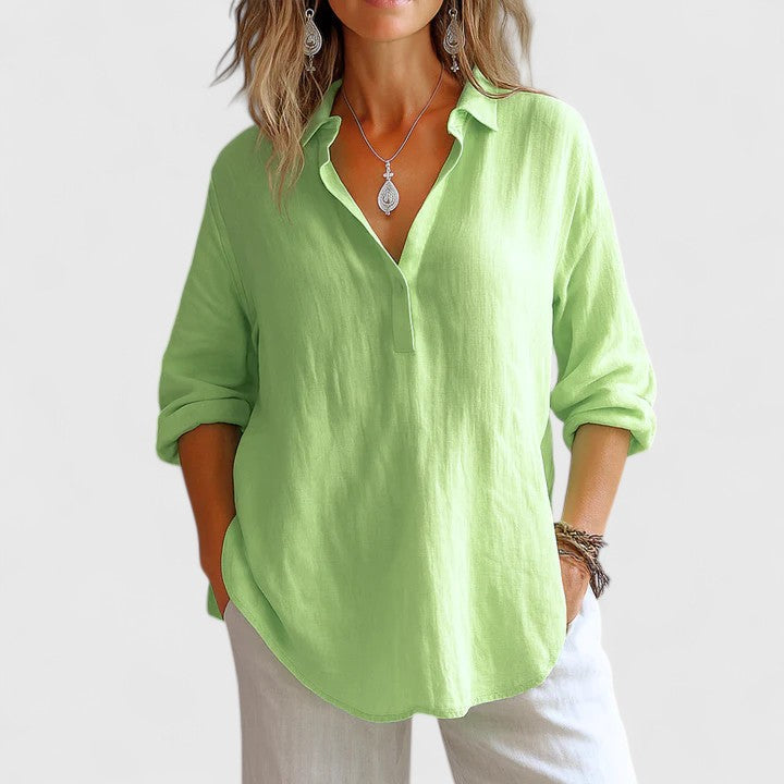 Franzina | Comfortabele Linnen Blouse
