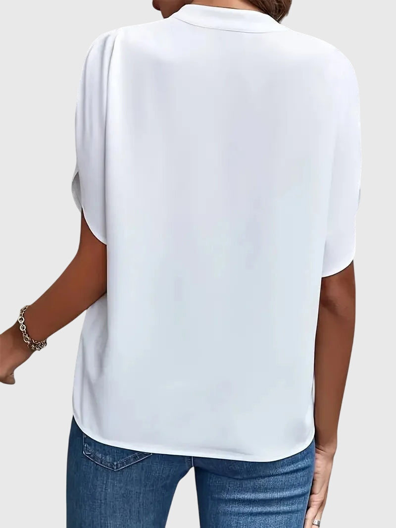 Beatrix™ | Zacht en Elegant V-hals Shirt