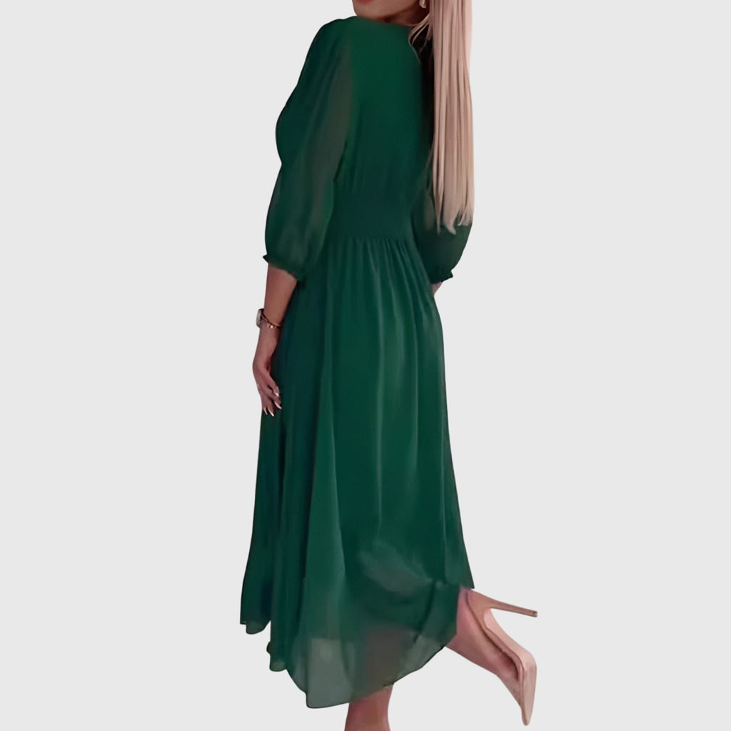 Chloe™ | Lichtgewicht zijden chiffon jurk